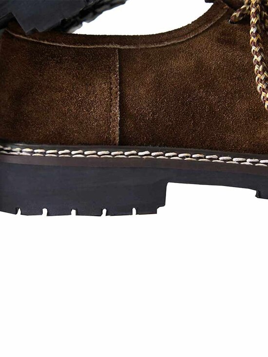 Dark Brown Bavarian Shoes Men’s Suede German Lederhosen Oktoberfest Style main image 5